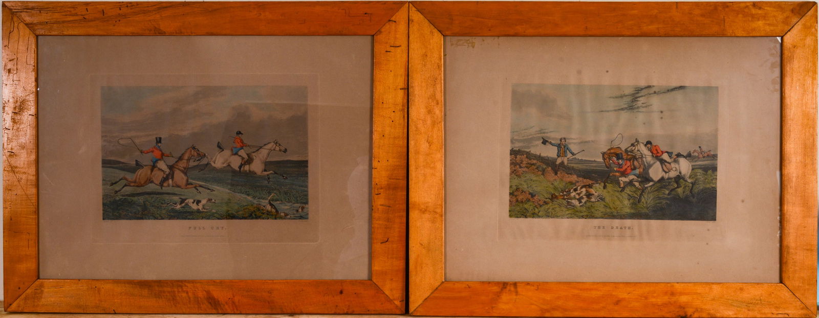 Two English Fox Hunting Prints. (1 of 5)