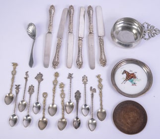 Group of Sterling and Other Metalware.