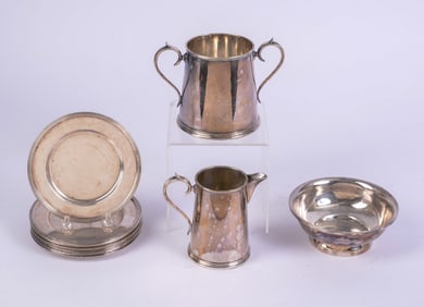 Group of Silverplate Items.