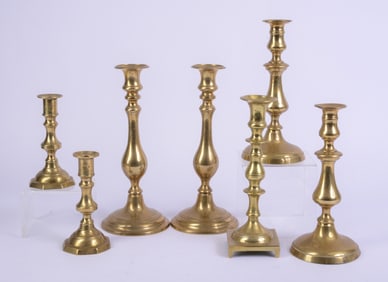 Seven Brass Candlesticks.