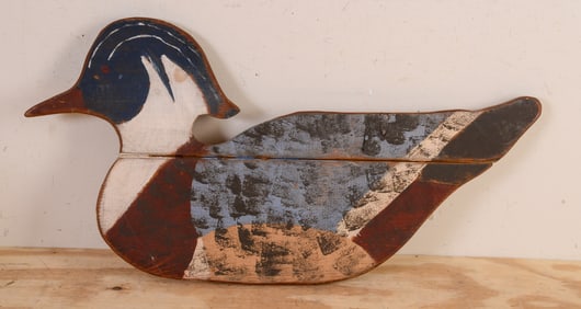 Wooden Duck Plaque.