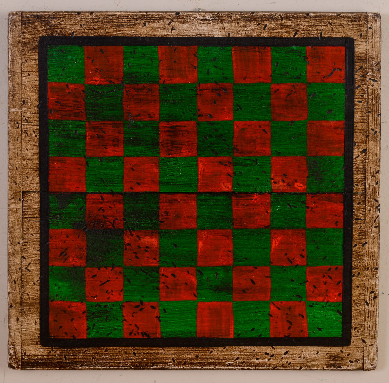 Painted Wooden Game Board. (1 of 2)