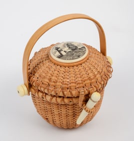 Miniature Nantucket Basket by Hancock Baskets.