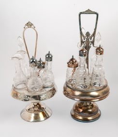 Two Silver Plate Caster Sets.