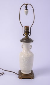 Chinese Blanc De Chine Table Lamp.