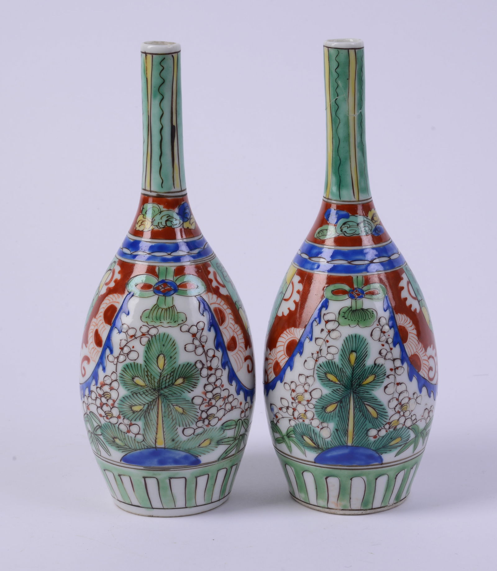 Pair of Chinese Porcelain Vases.: Height 10 inches. Good condition.