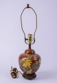 Small Chinese Cloisonne Table Lamp.