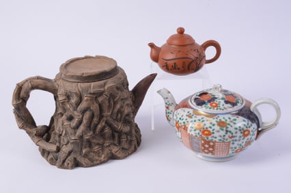 Three Chinese Teapots.