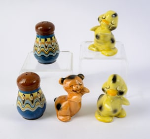 Three Vantellingen Salt Shakers.