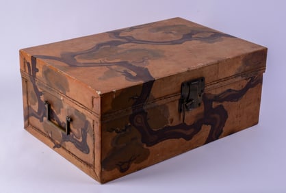 Chinese Hand Painted Trunk.