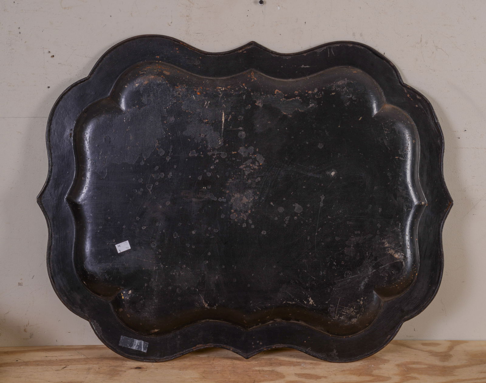 Large Painted Tinware Tray. - 2