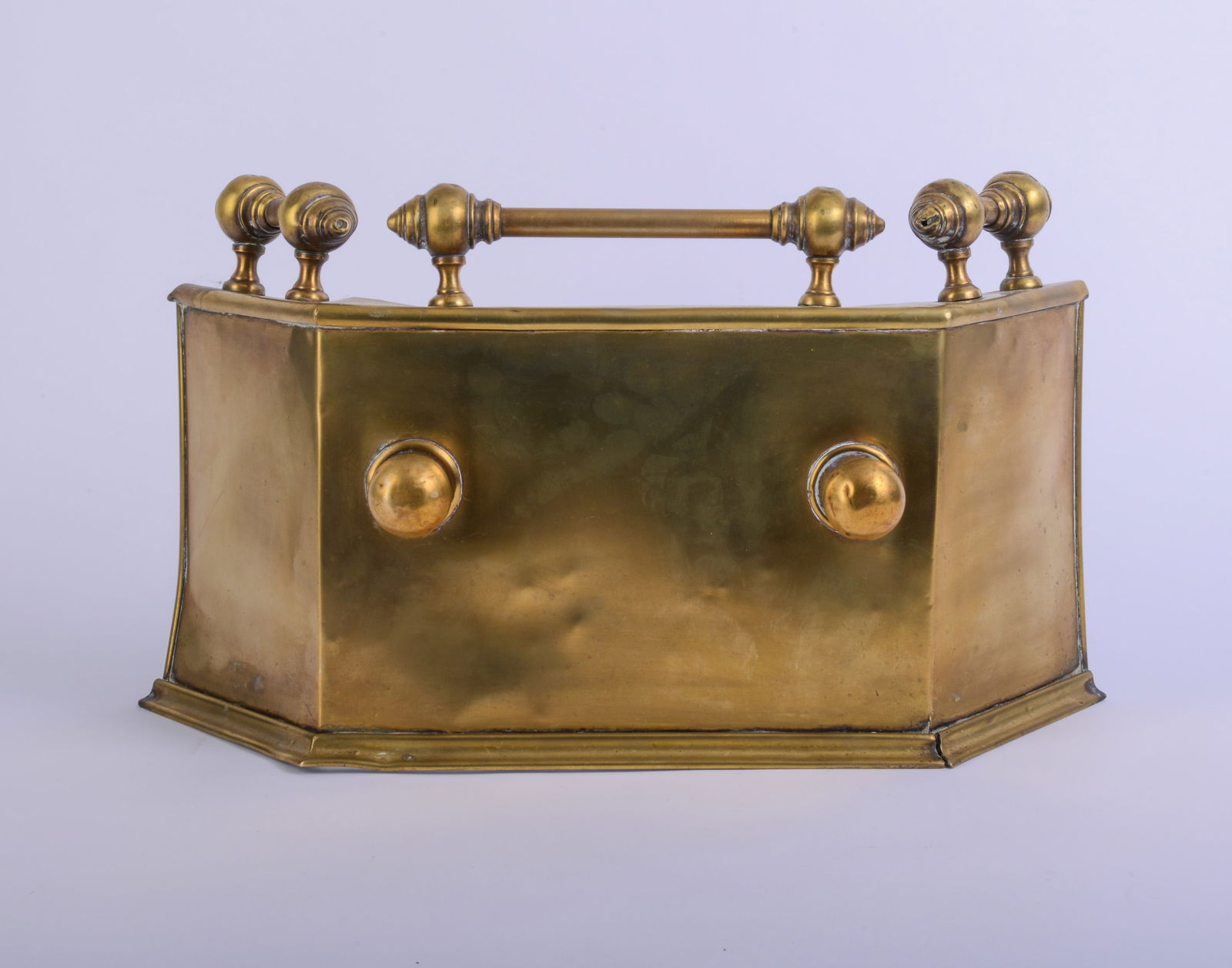 Small Brass Fire Fender. (1 of 4)