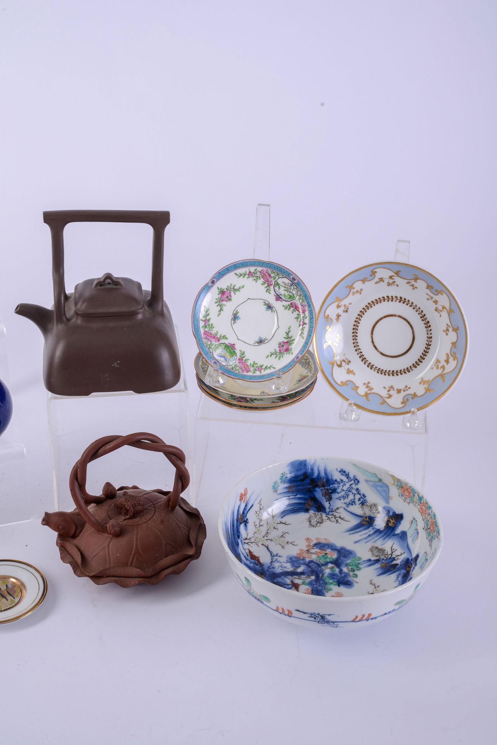 Small Redware Pitcher and Two Collanders. - 16