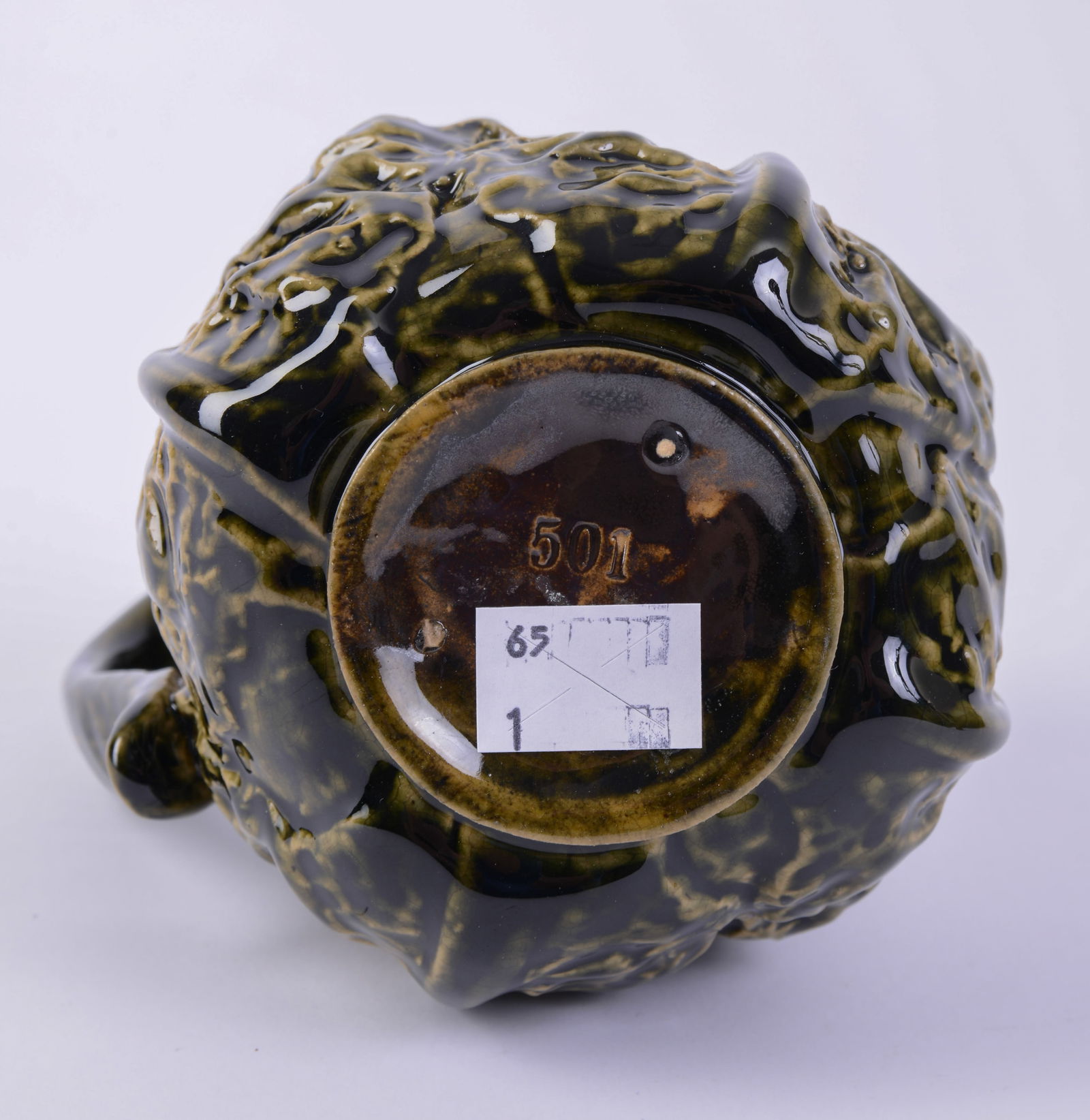 Small Cabbage Form Teapot. - 3