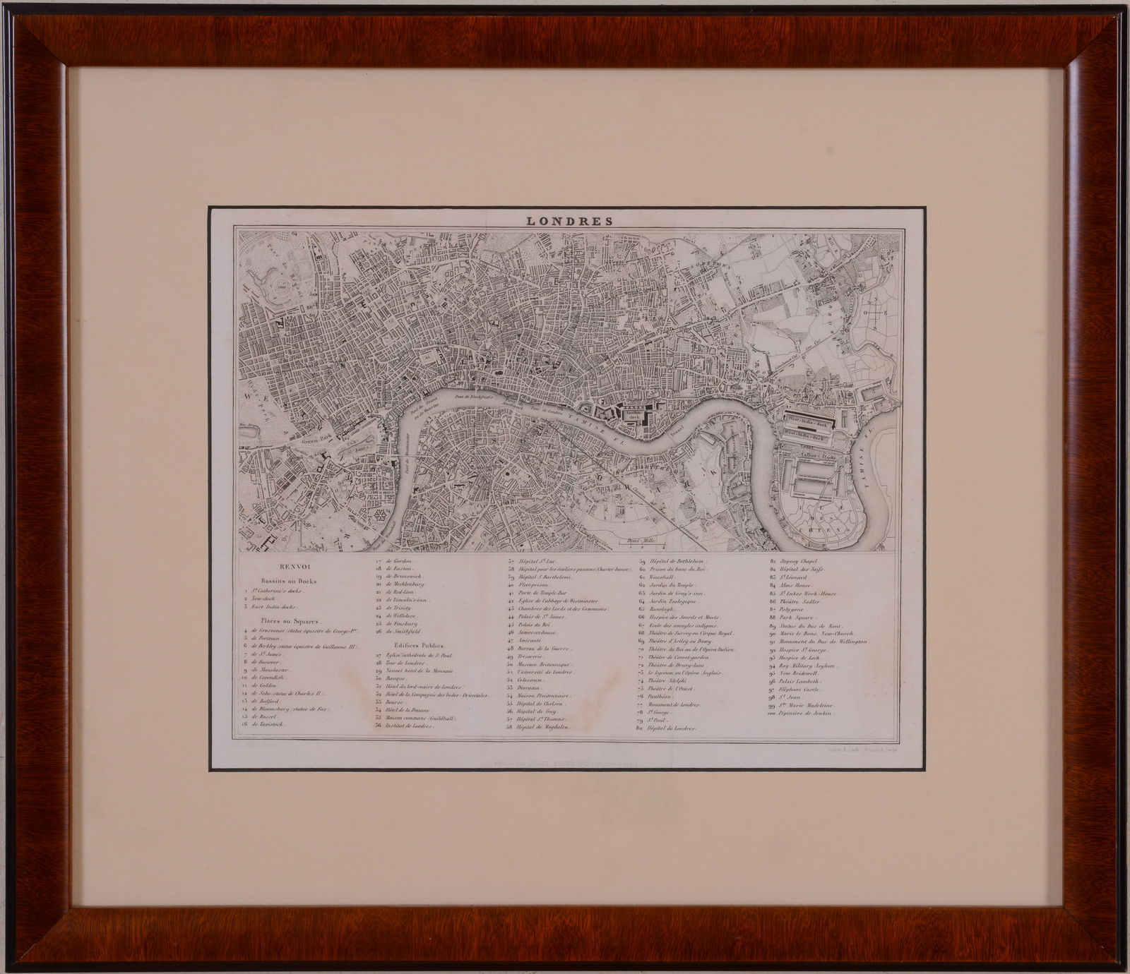 19th Century Map of London. (1 of 3)