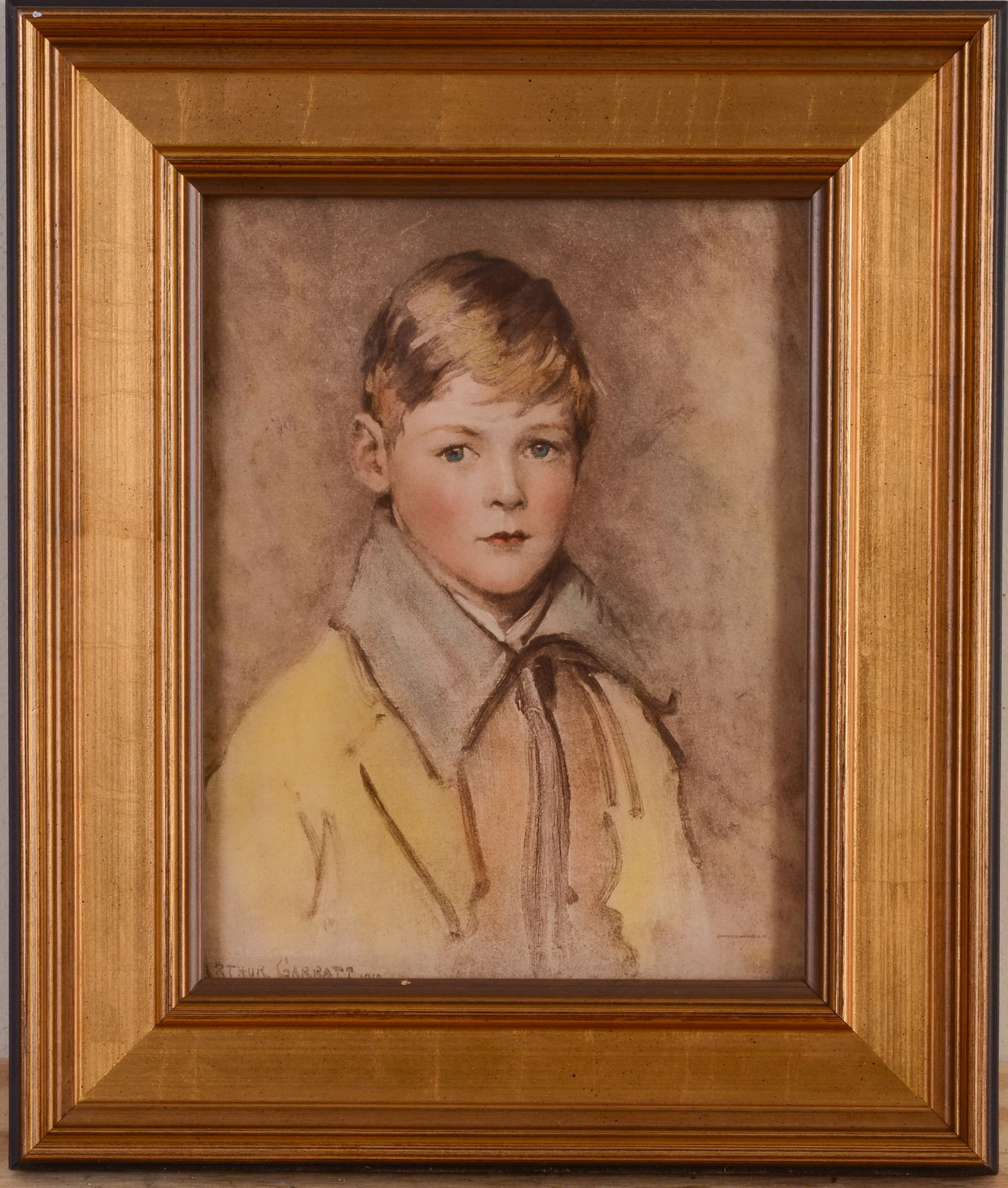 Portrait of a Boy, After Arthur Garratt. (1 of 3)