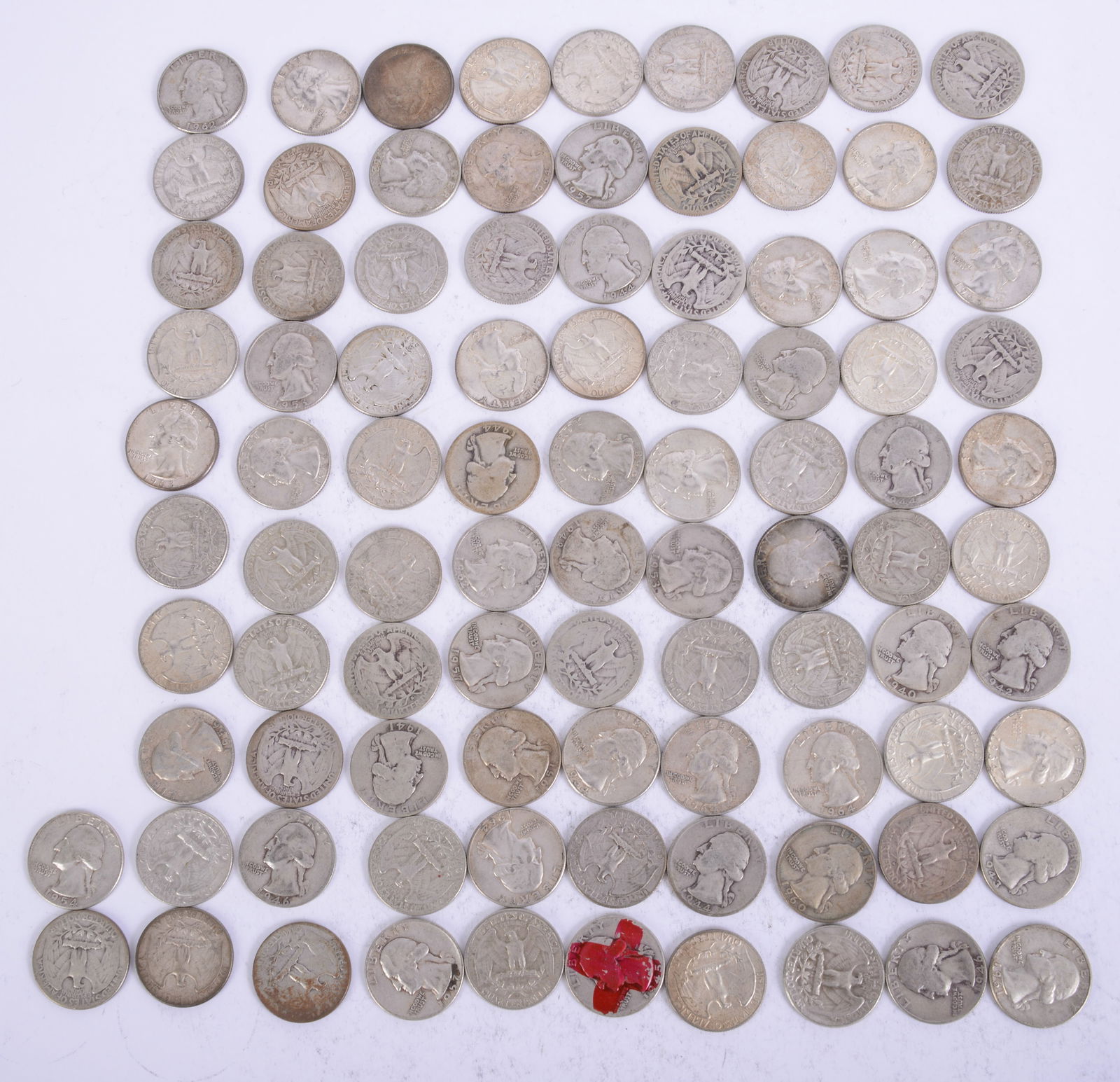 93 Quarters, 1927-1964.: Ungraded.