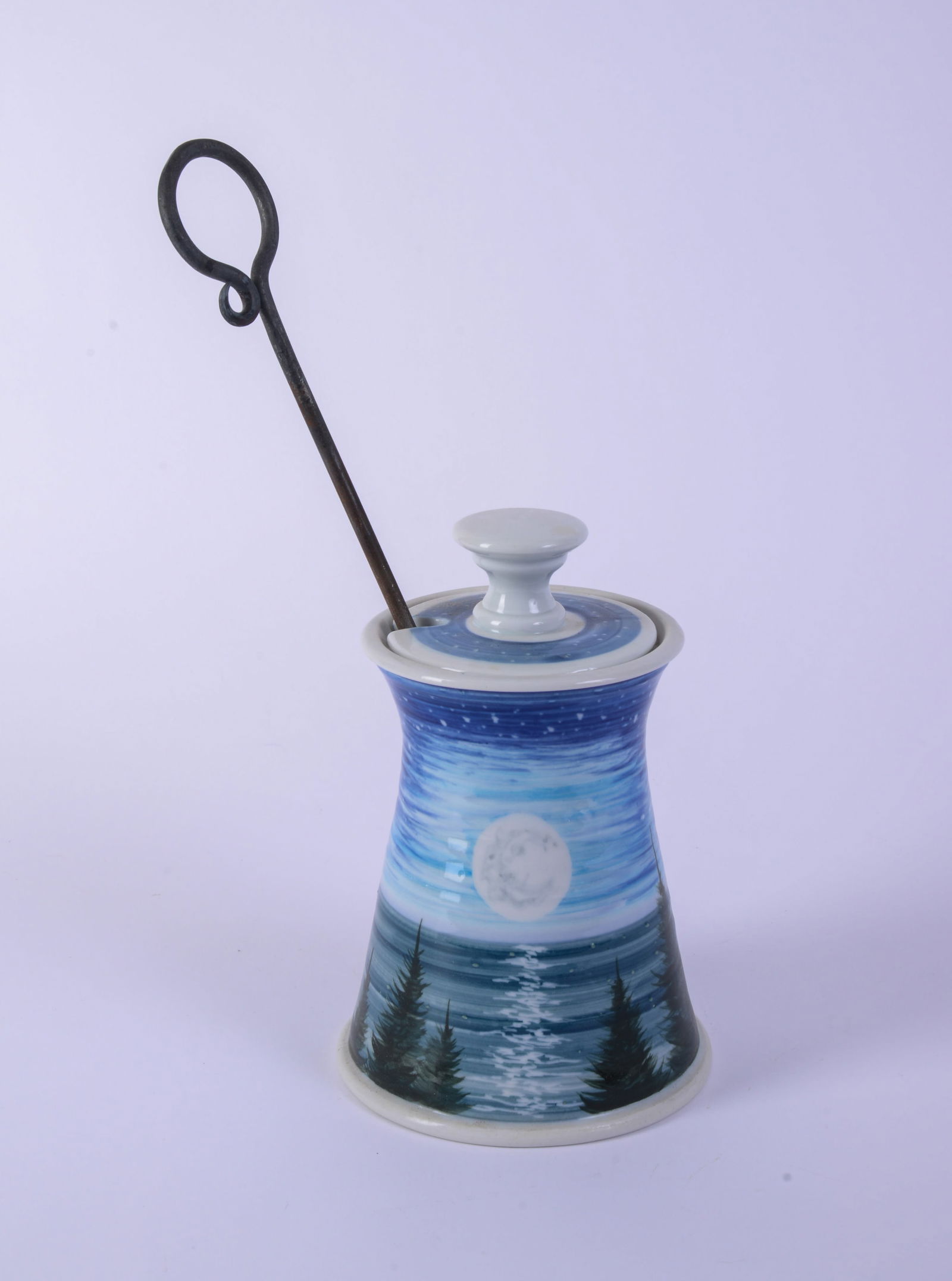 Studio Pottery Fire Starter.: Height 9 inches.