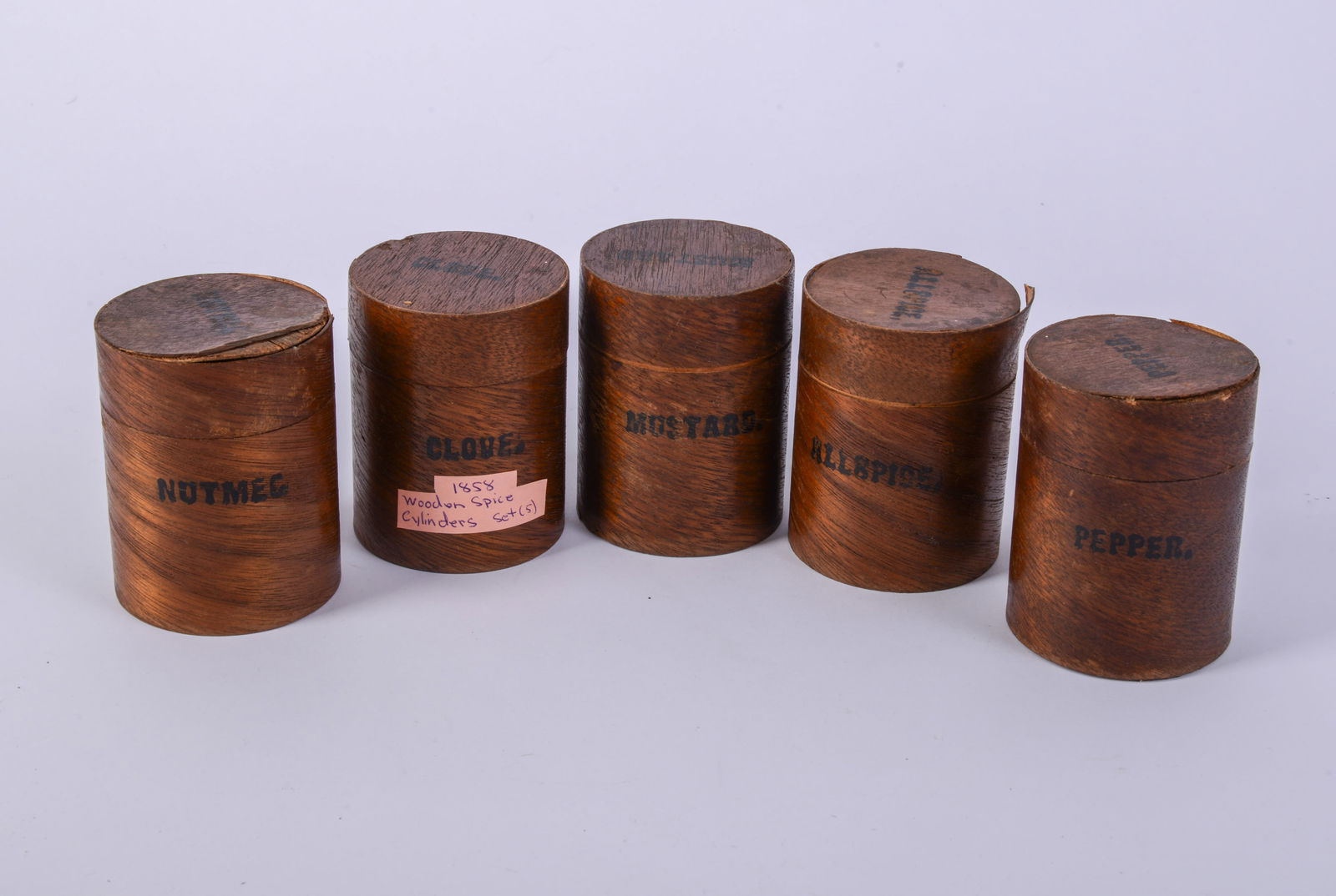 Five Small Spice Boxes. (1 of 5)