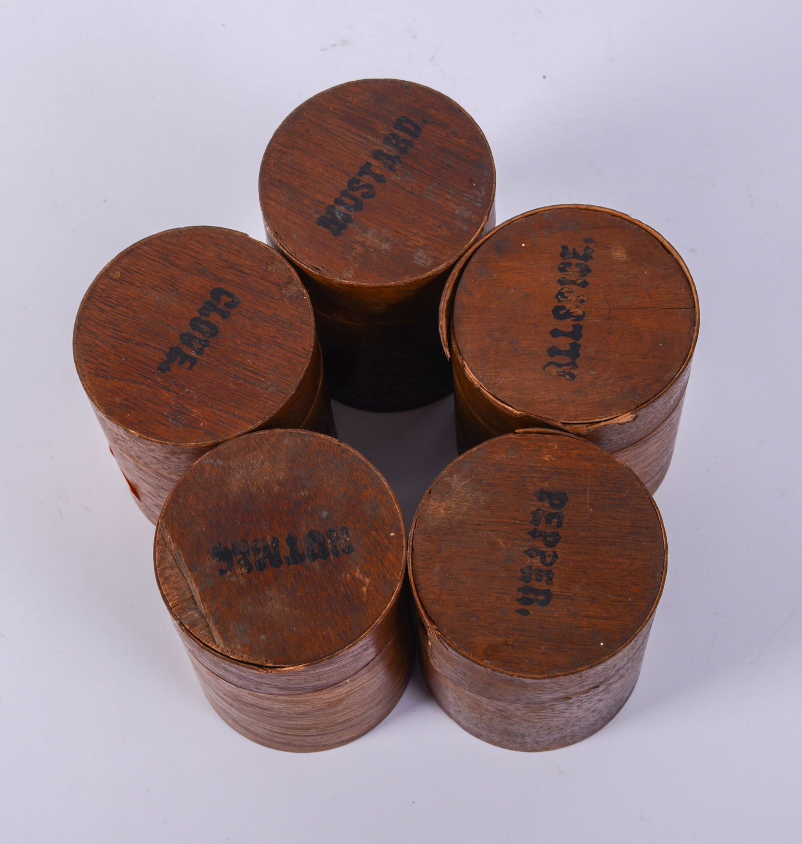 Five Small Spice Boxes. - 3