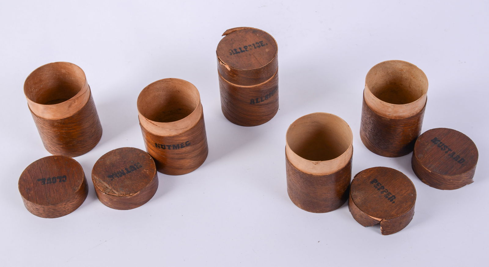 Five Small Spice Boxes. - 4