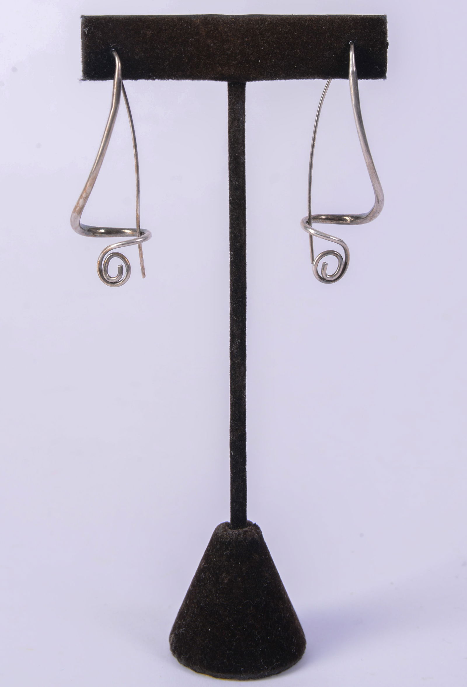 Ed Levin Sterling Symphony Earrings.: Length 2 inches.