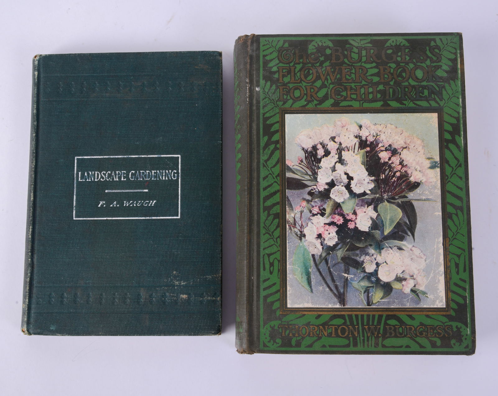 Two Gardening Books.: LAndscape Gardening by F.A. Waugh, and The Burgess Flower Book for Children.