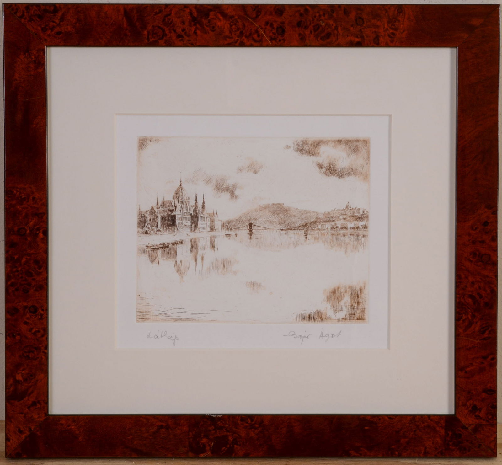 20th Century English Engraving.: Nicely framed, 12 x 13 inches.