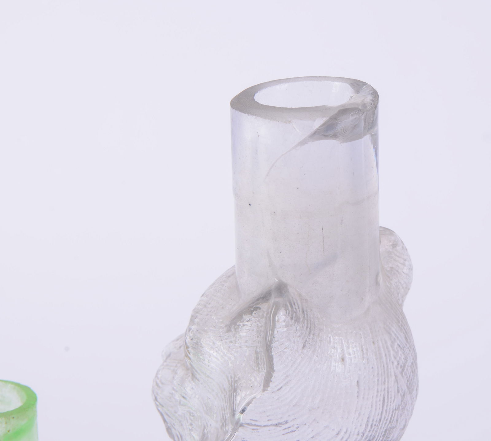 Two Glass Cat Form Jars. - 4