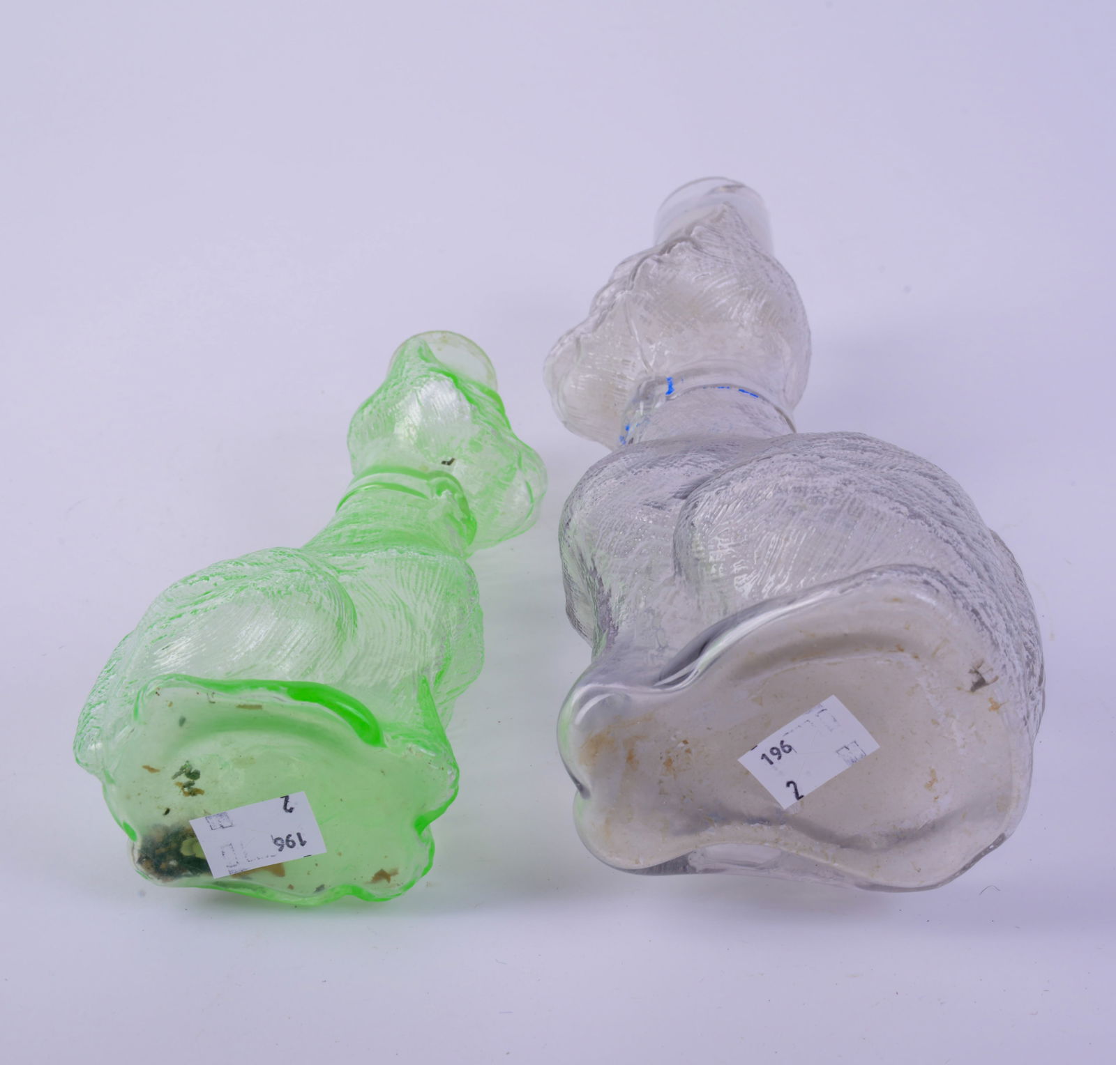 Two Glass Cat Form Jars. - 5