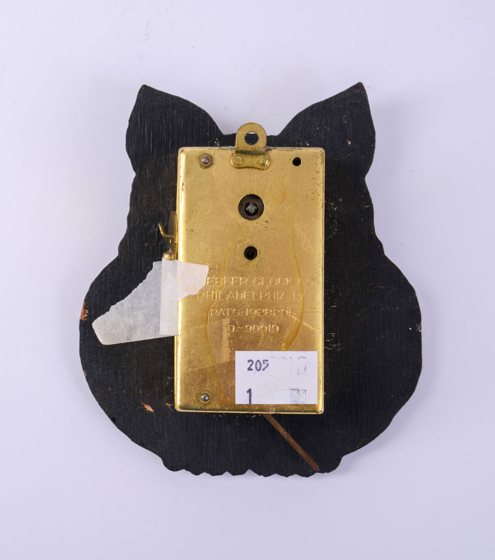 Keebler Clock Co. Cat Form Wall Clock. - 2