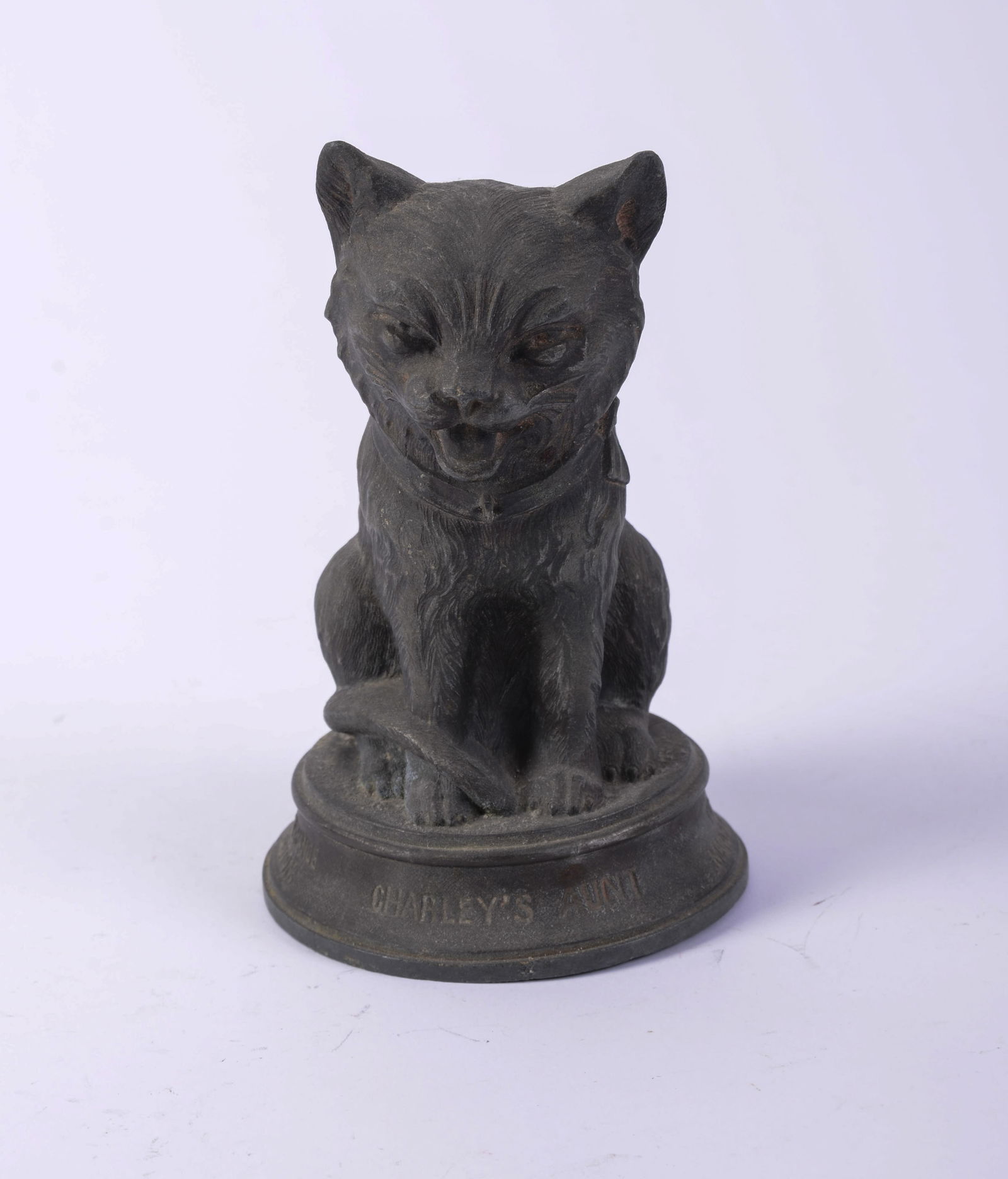 Park Theatre Charley's Aunt Figurine.: Celebrating the 100th performance in Boston, 1894. Height 6 inches.