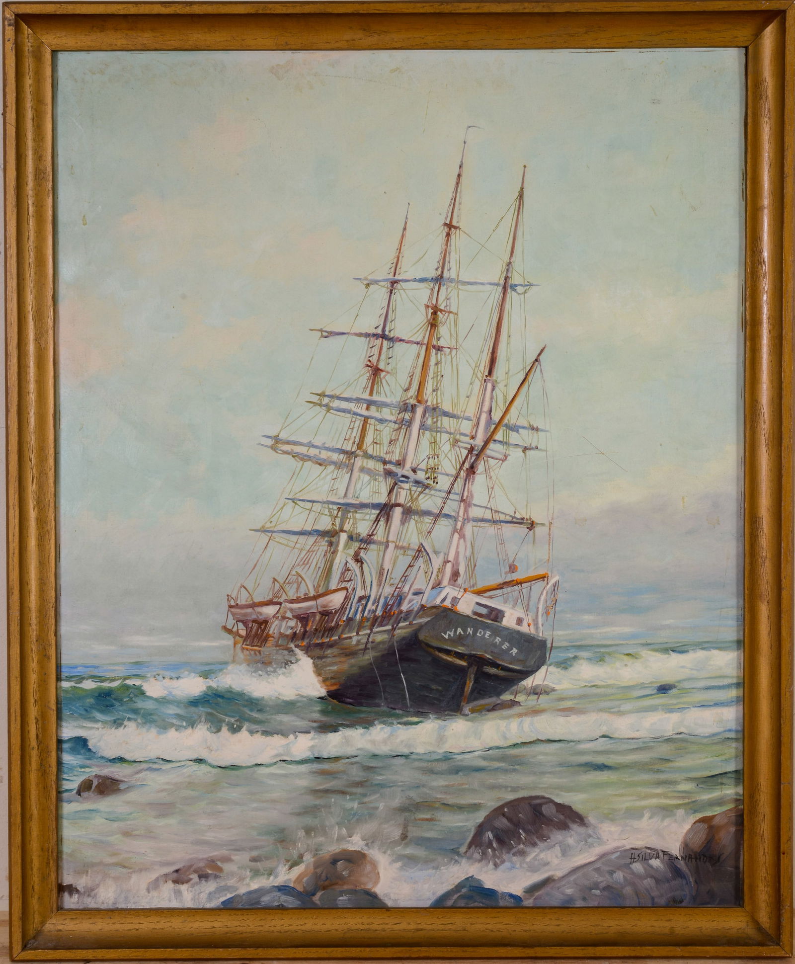 H. Silva Fernandez (20th C Massachusetts) the 'Wanderer' (1 of 3)