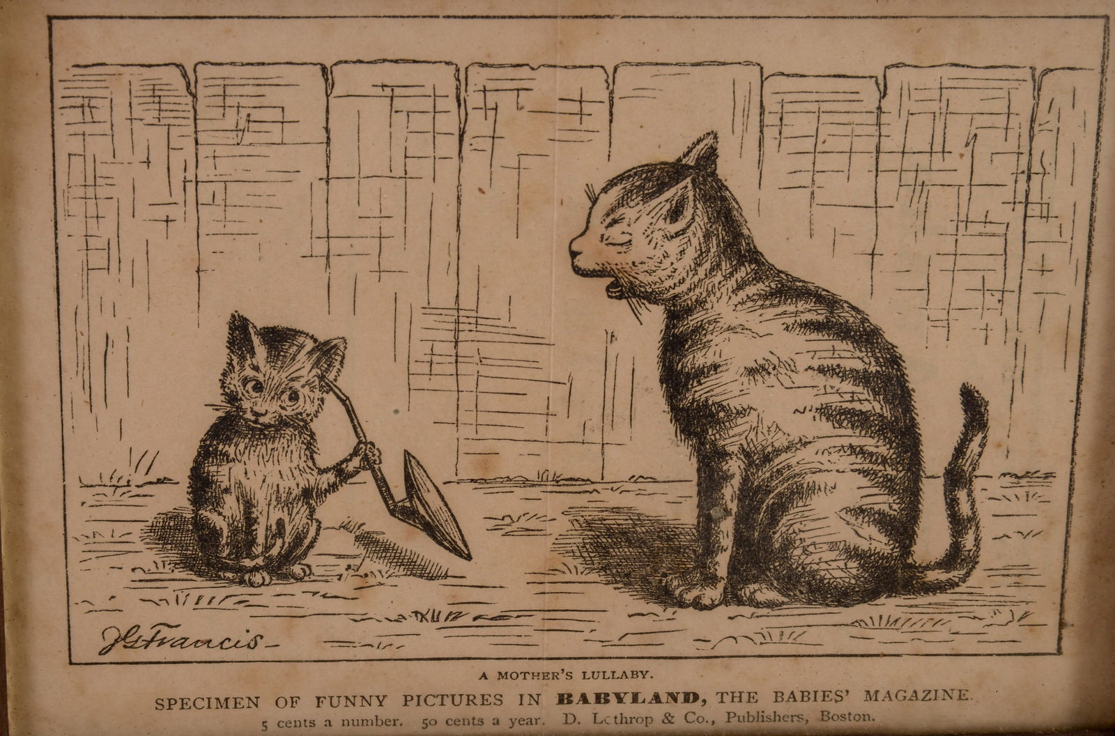 Two Prints With Cats. - 3