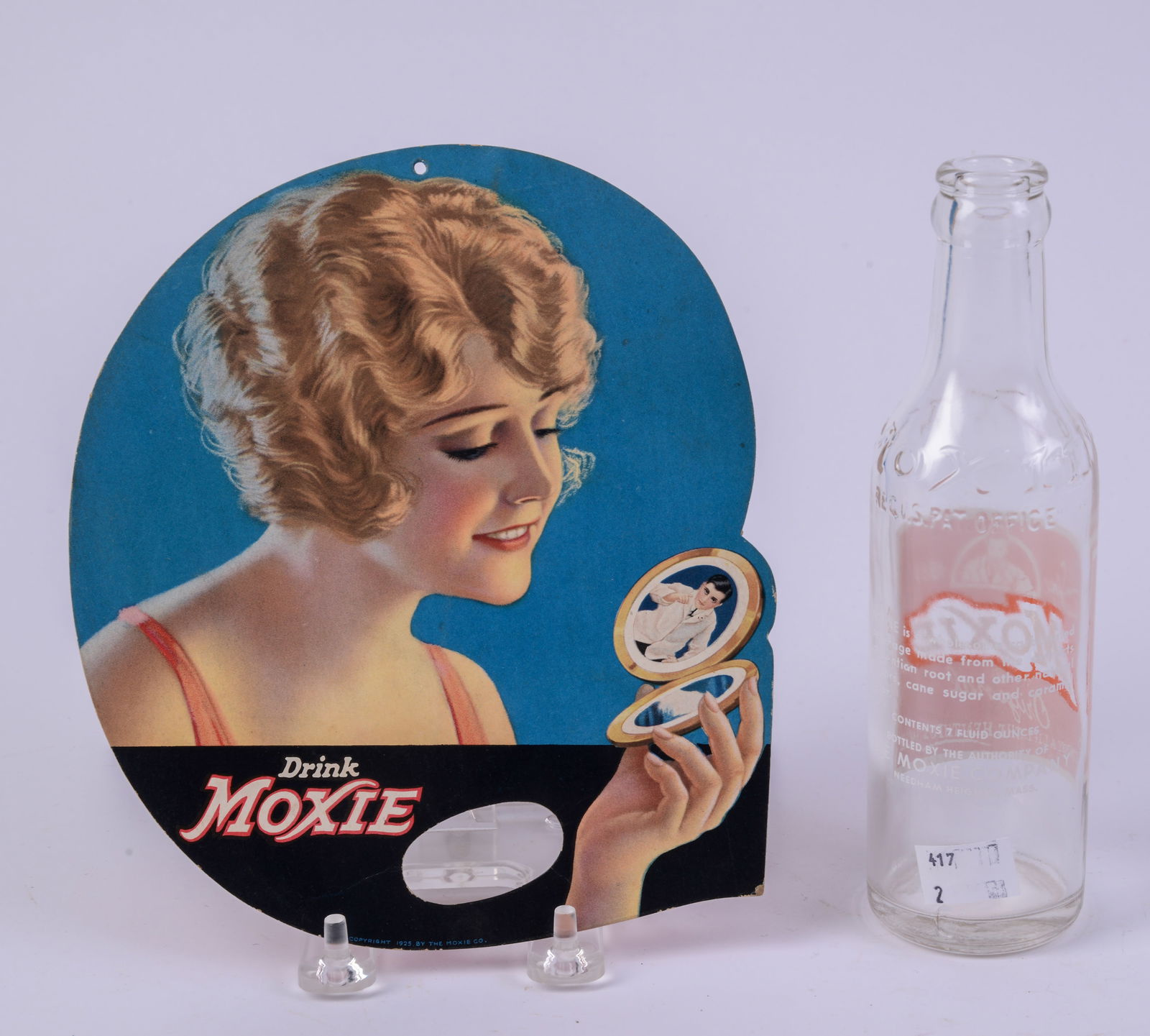 Chinese Blue and White Umbrella Stand.: Height 23.5 inches, good condition.