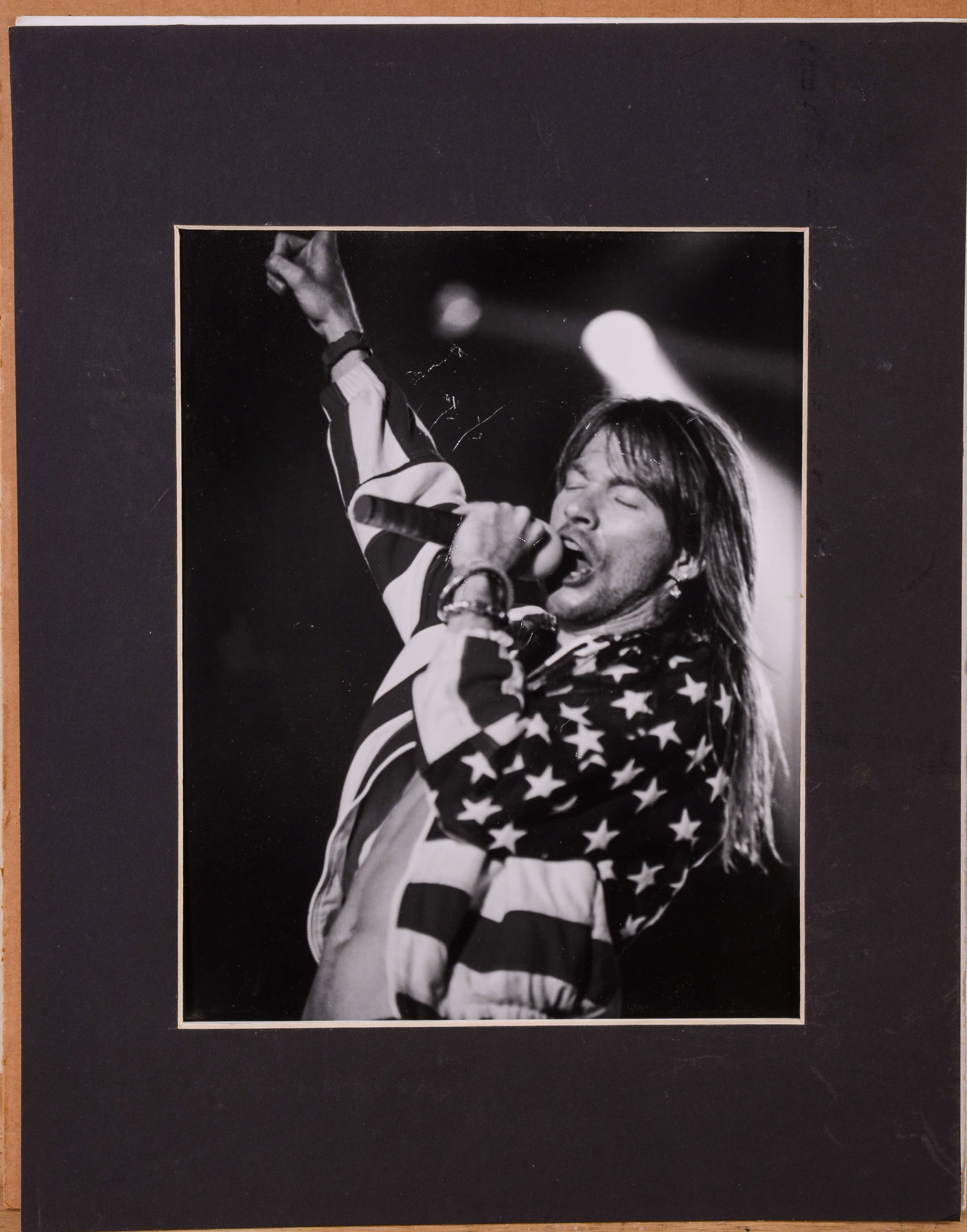 8 x 10 Photograph of Axl Rose.: Matted.