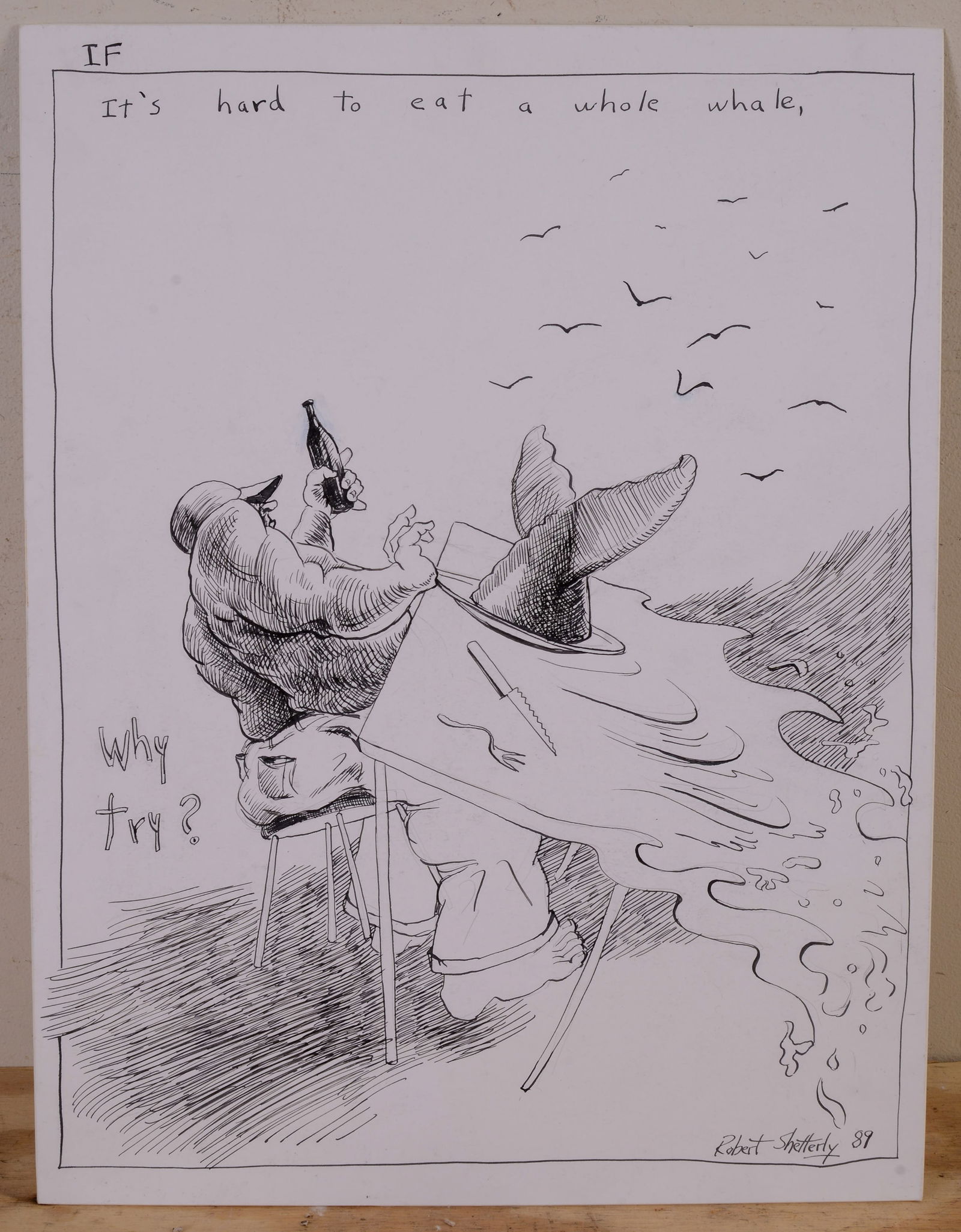 Robert Shetterly Pen & Ink Illustration. (1 of 2)