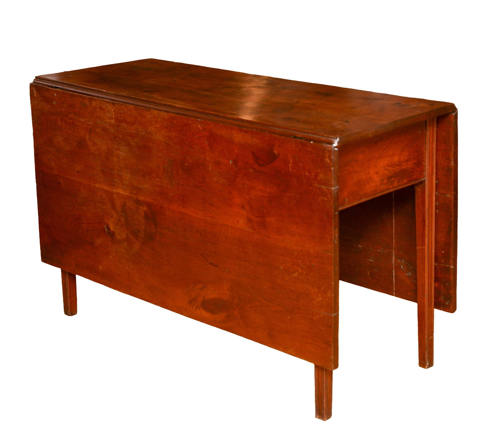 SOUTHERN HEPPLEWHITE WALNUT DROP LEAF TABLE. (1 of 3)