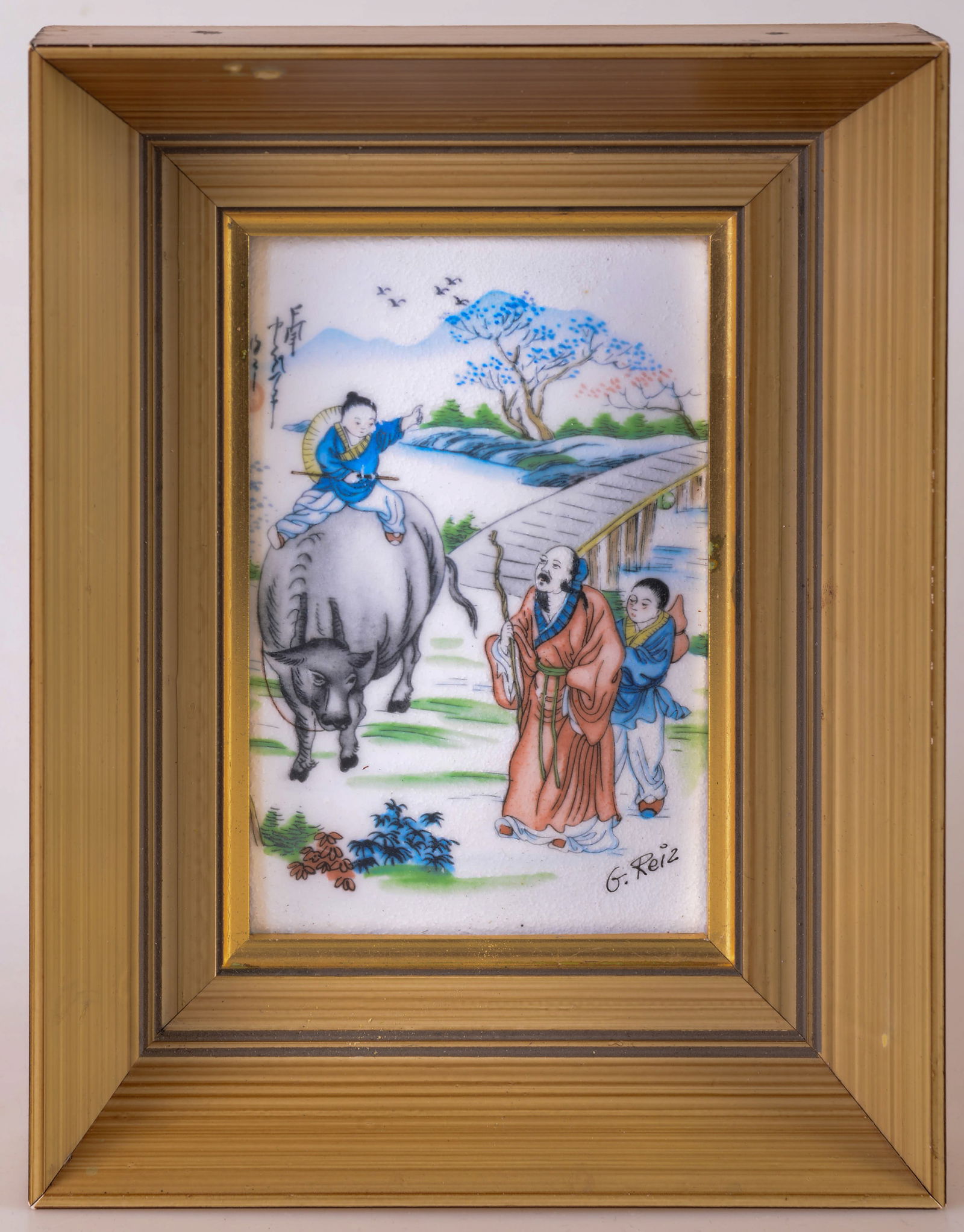 Chinese Porcelain Plaque (1 of 2)
