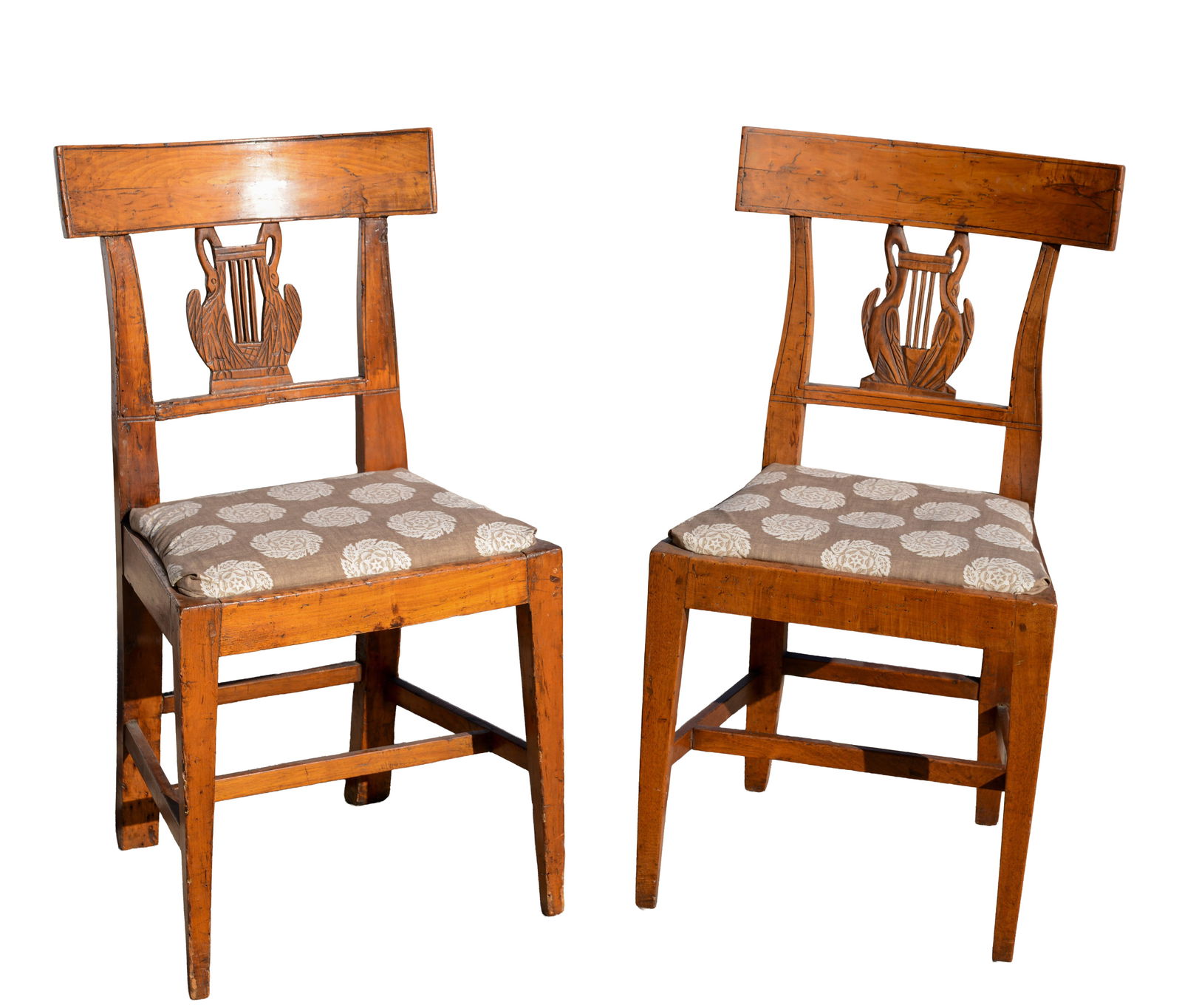 Two English Side Chairs With Harp Form Backs (1 of 2)