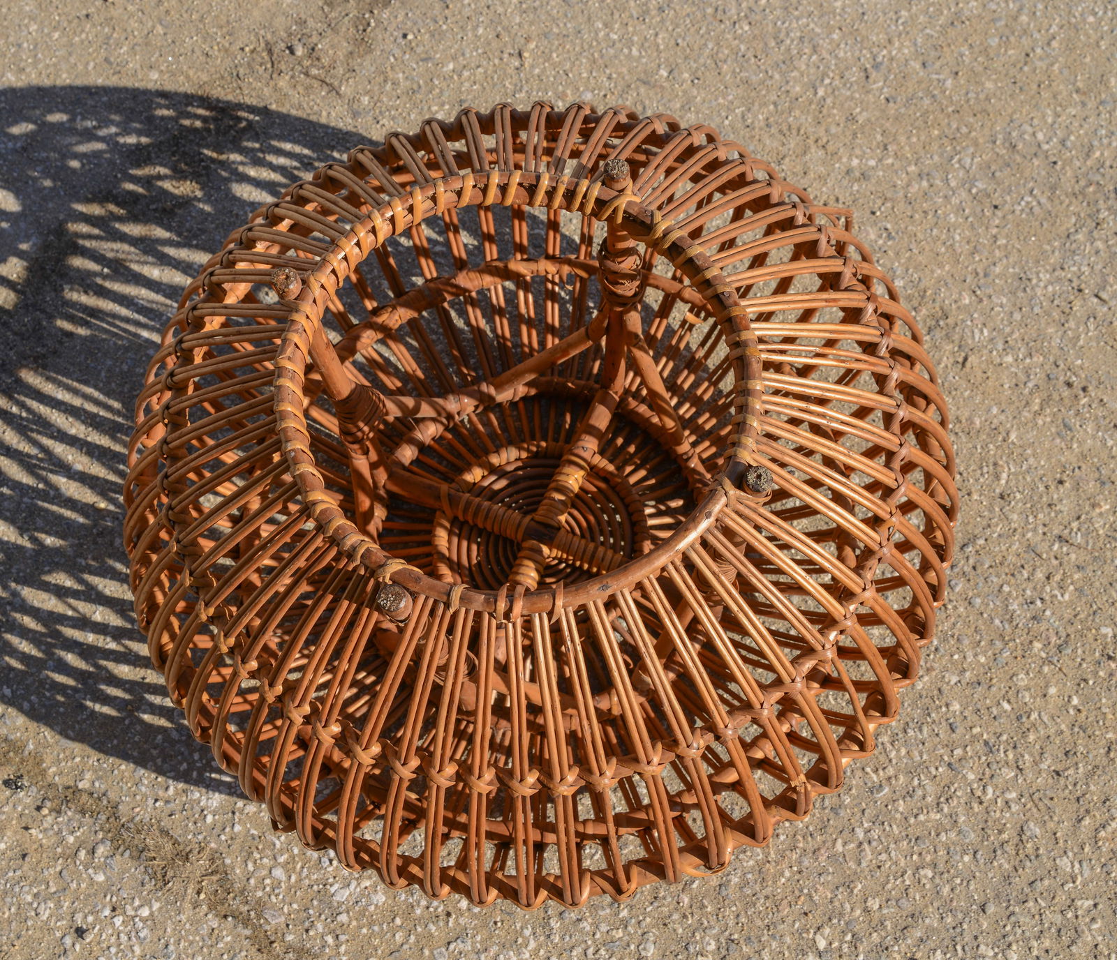Low Wicker Stool. - 3