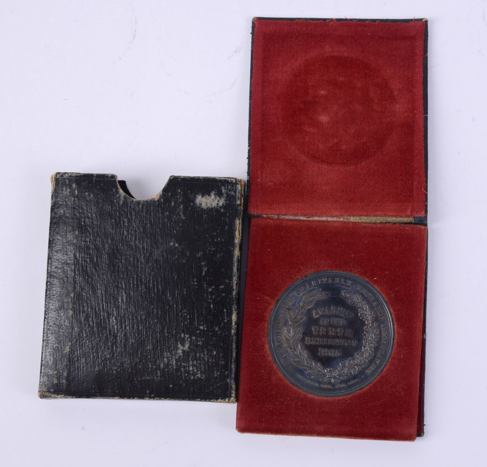 1865 Massachusetts Charitable Association Medal.: Diameter 2 inches.