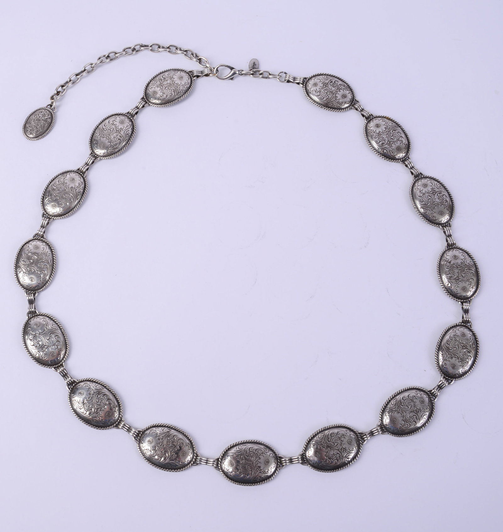 Concho Belt.: Length 44 inches, made in Taiwan.