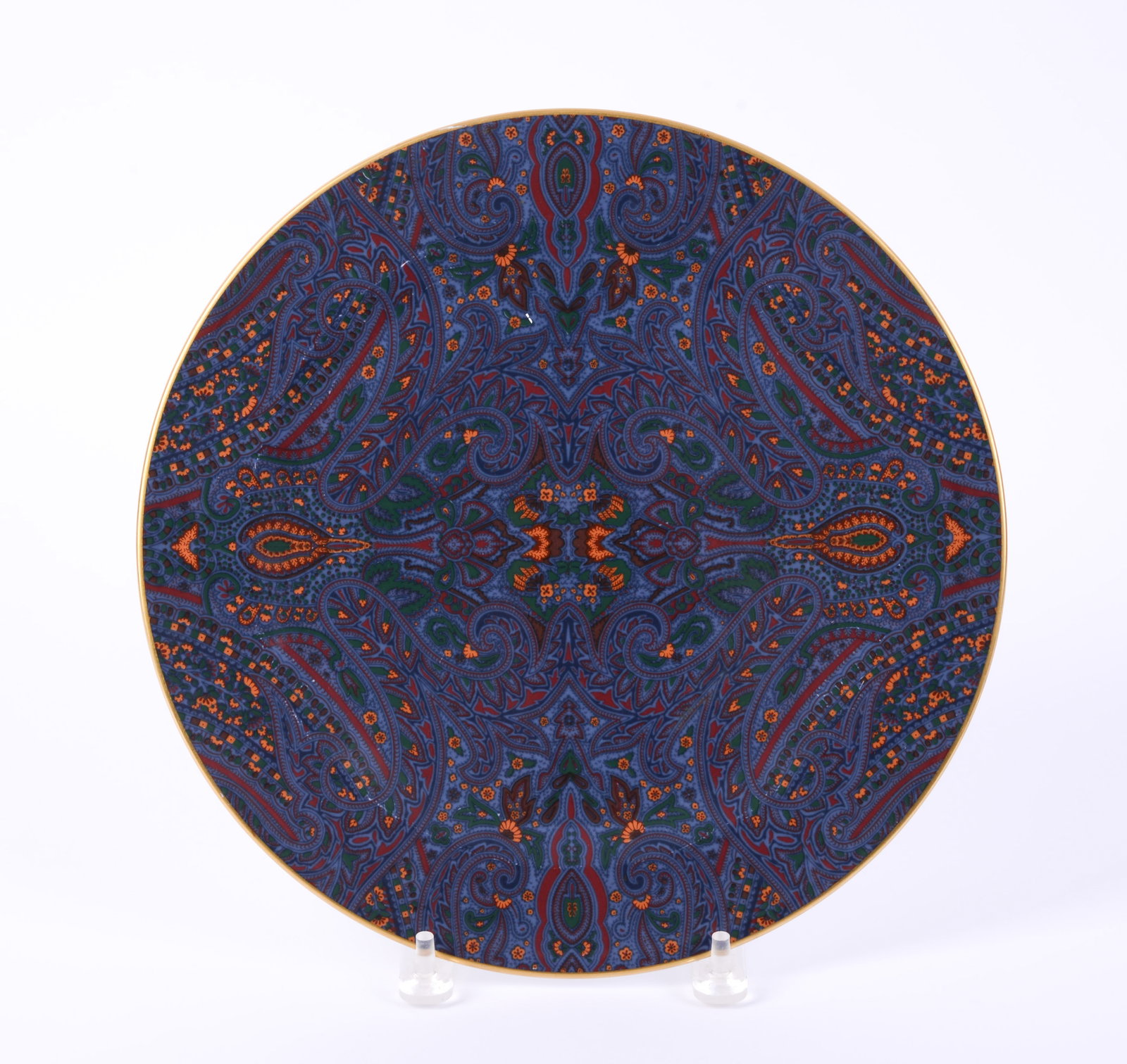 Wedgwood for Ralph Lauren King Charles Paisley Plate.: Diameter 12 inches, good condition.