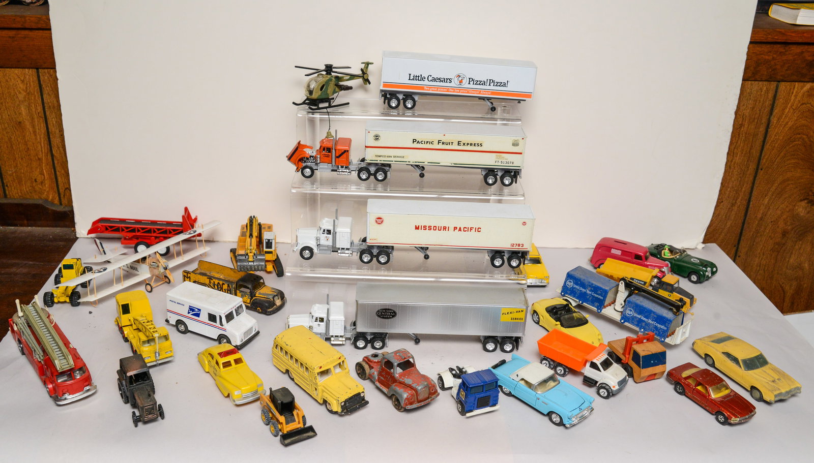 Toy Cars and Truck Collection.: Over 30 pieces.