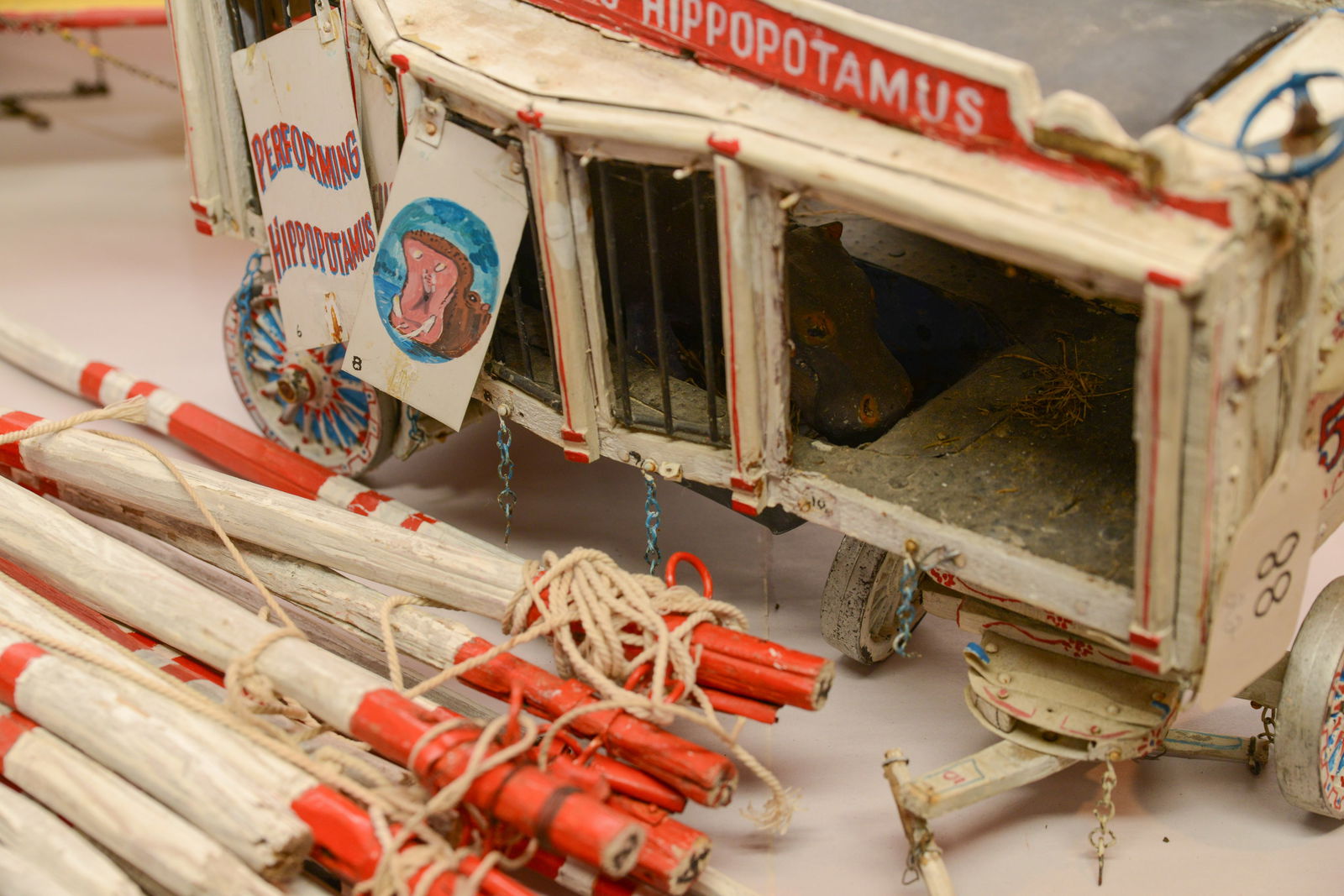 Two Folk Art Circus Trains. - 4