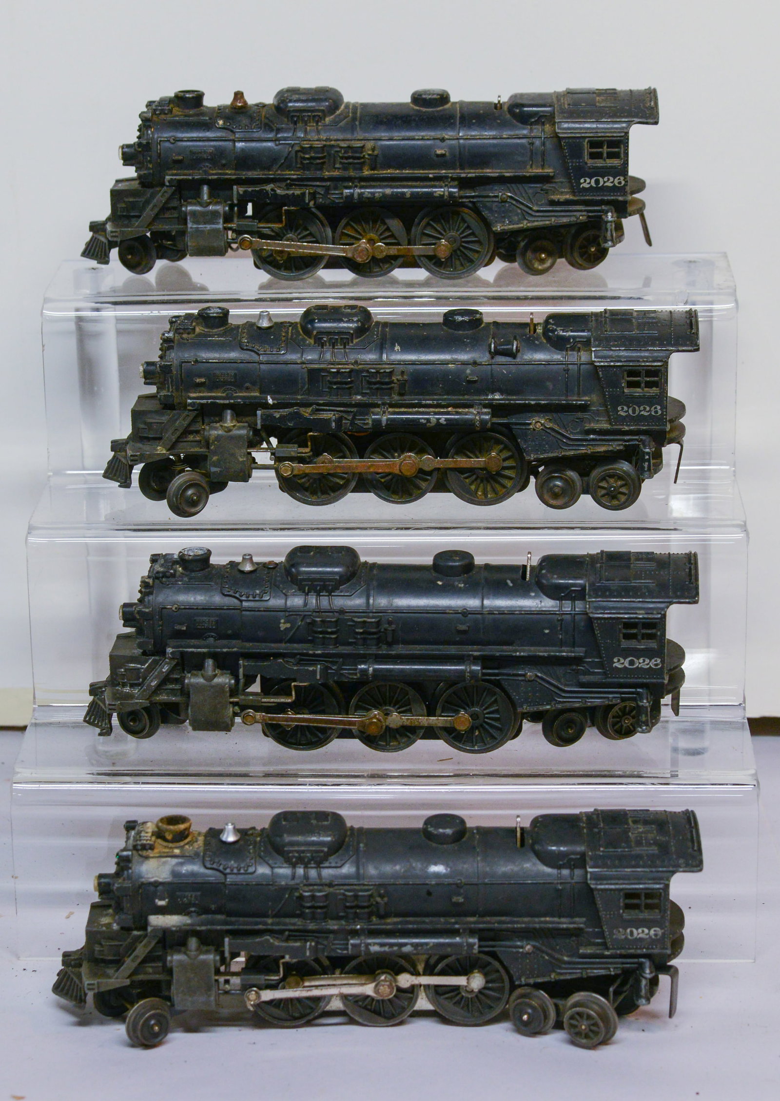 Four Lionel 2026 Locomotives.: Fair cosmetic condition, not tested.