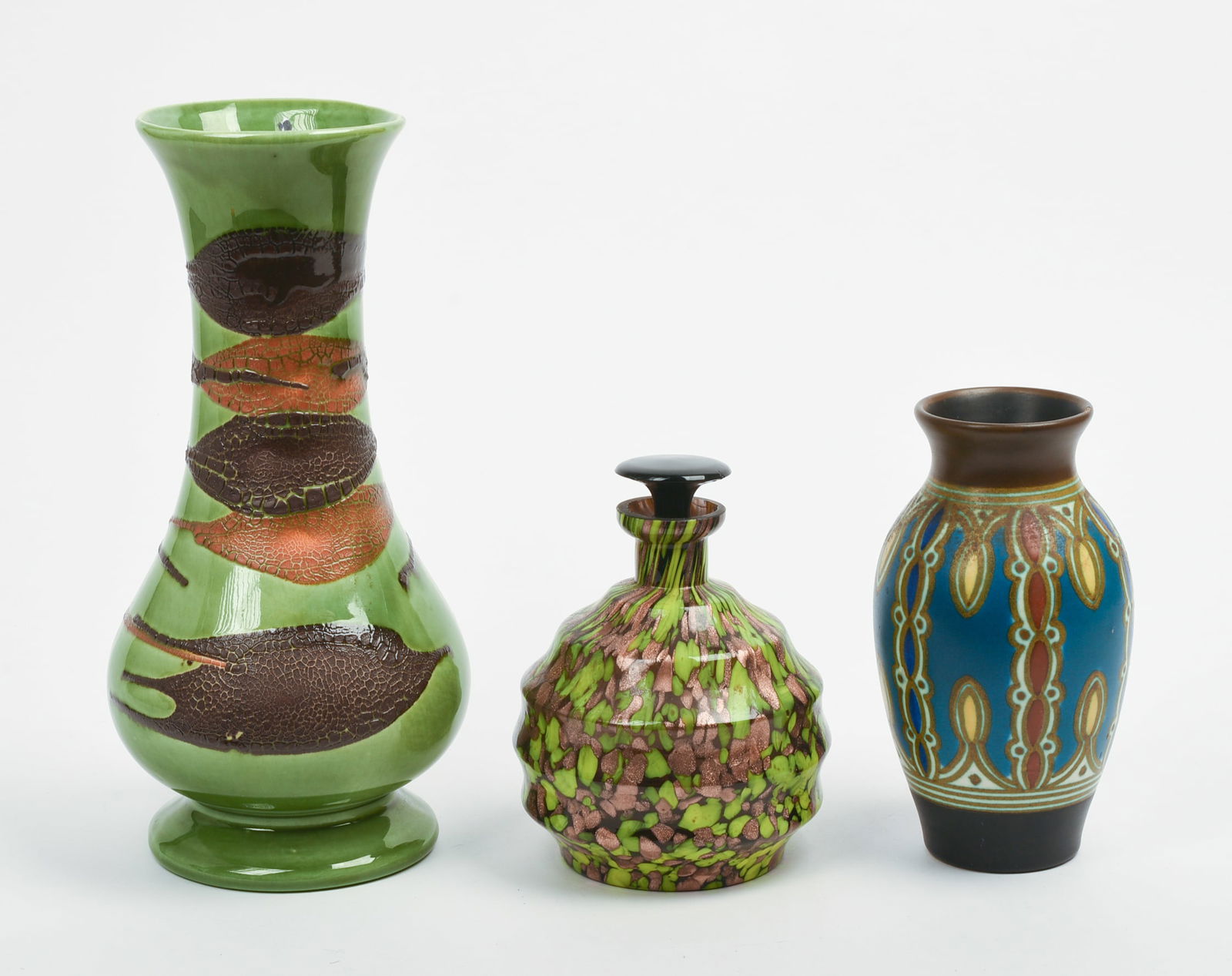 Three Artist Made Vases. (1 of 5)