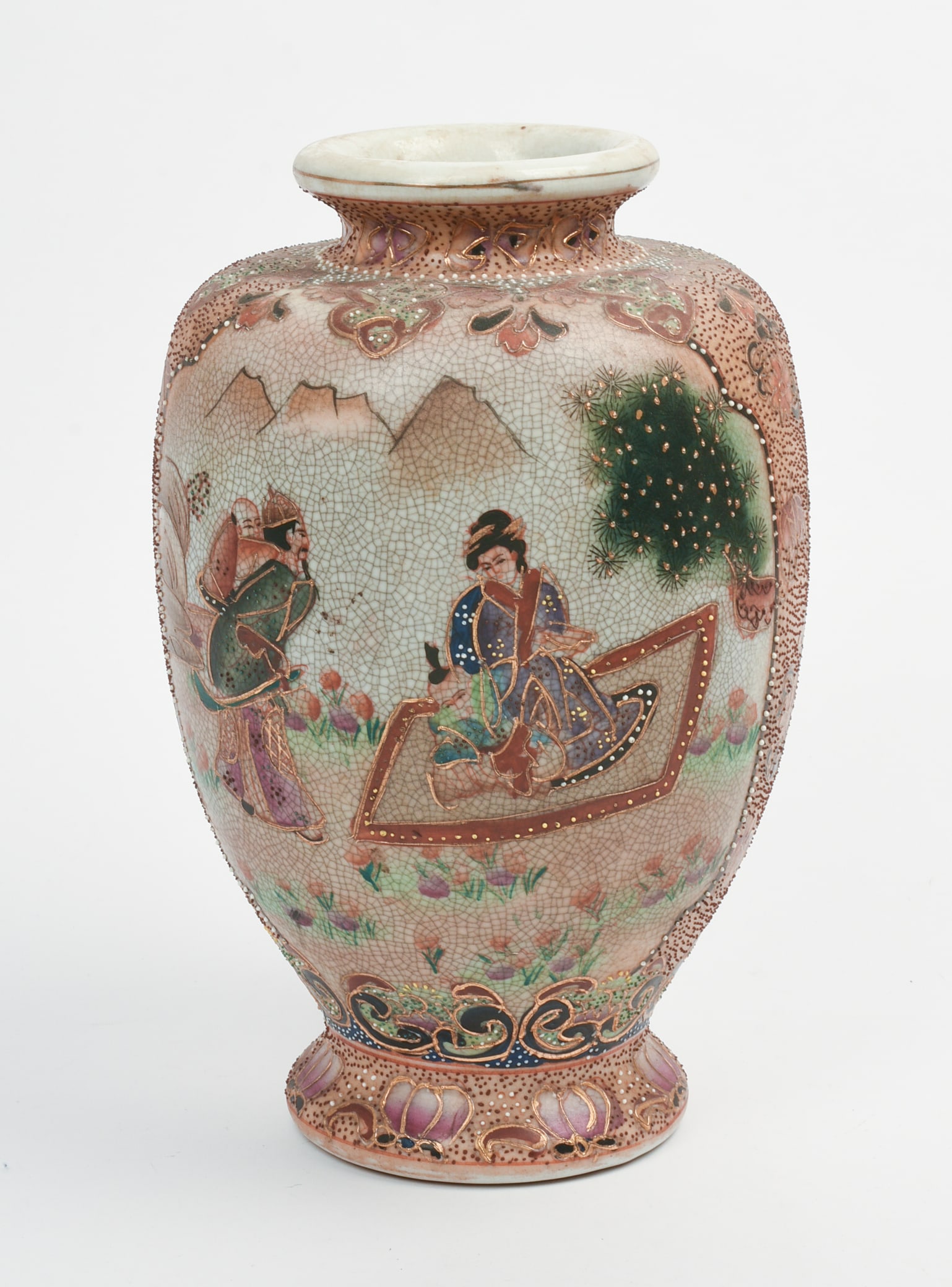 Japanese Vase.: 11.5 inches tall.