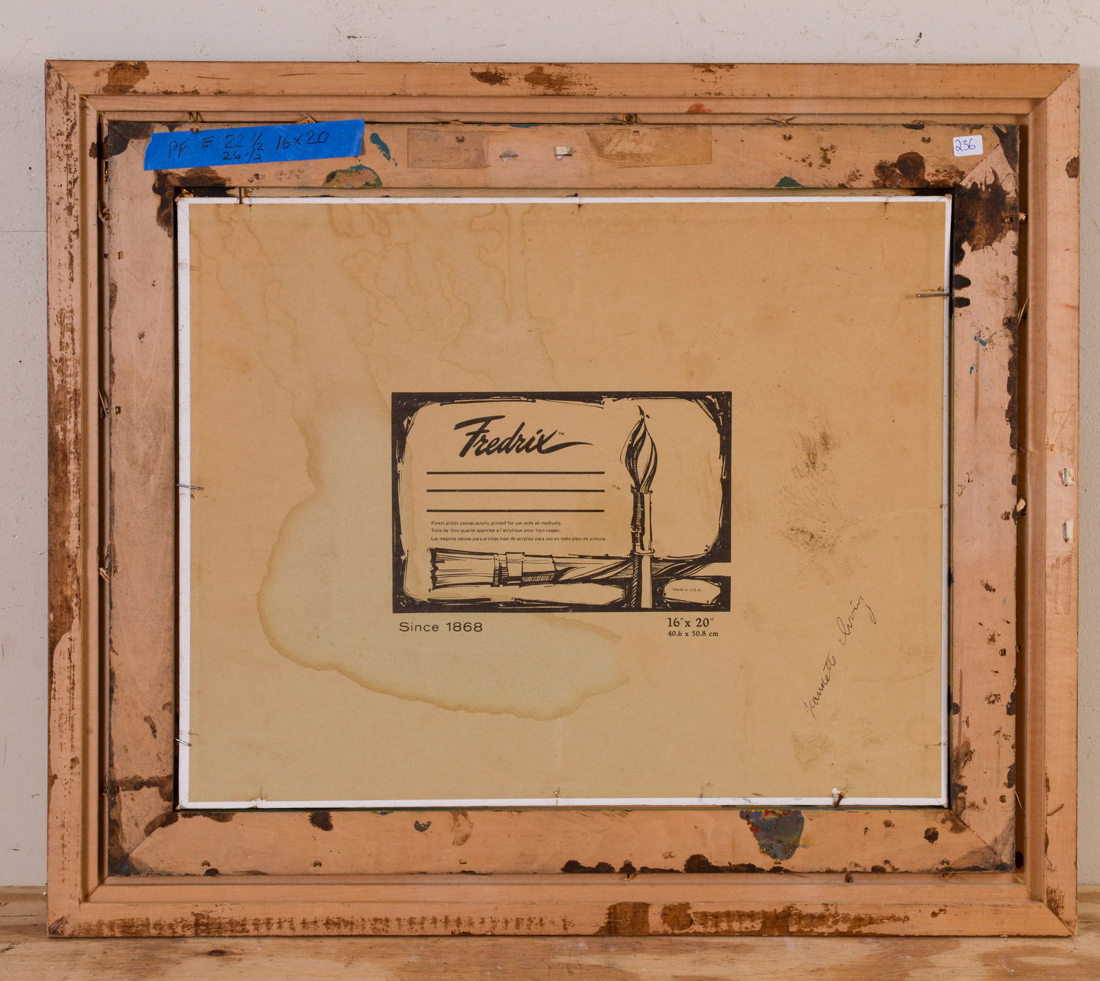 Framed Harbor Scene. - 3